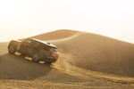 The Range Rover Electric is being tested in the desert